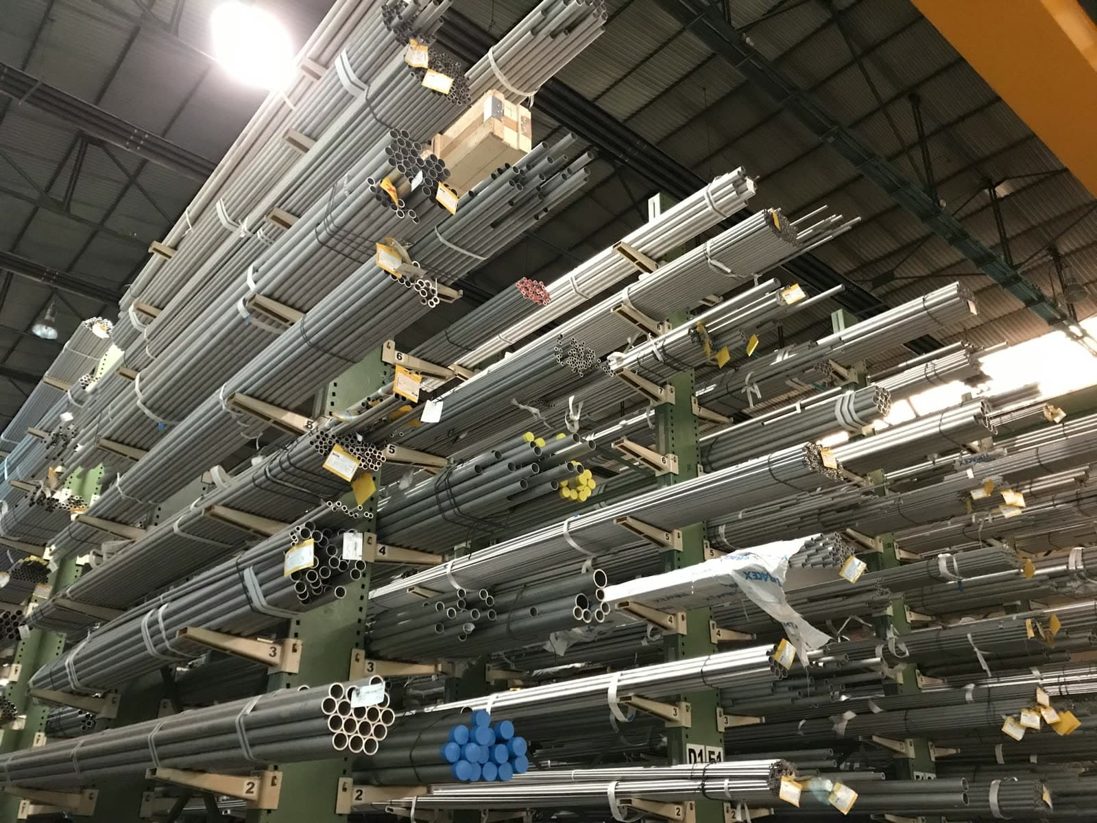 Racked aluminum extrusion profiles