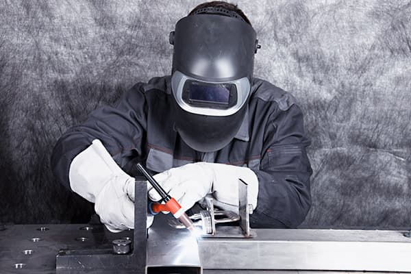 Welding a fabricated aluminum assembly