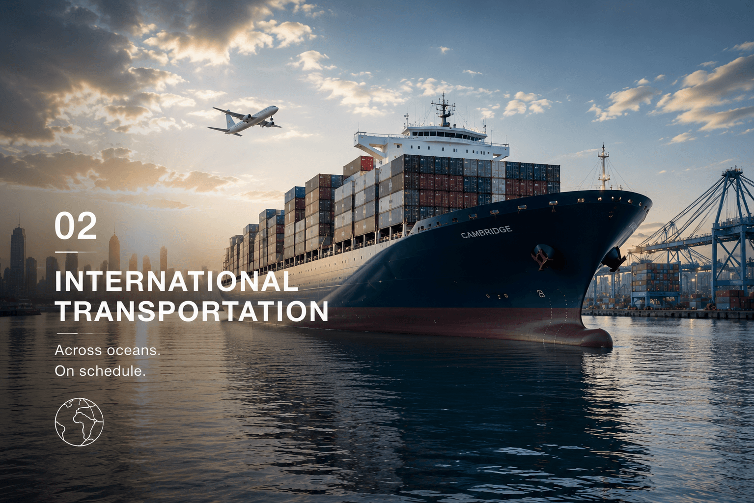 02 International Transportation — across oceans, on schedule